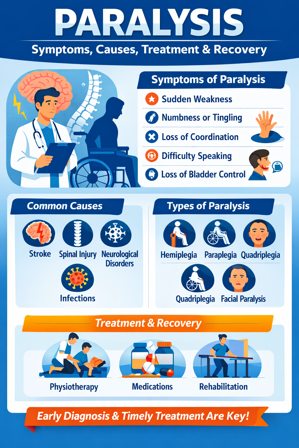 Paralysis Symptoms, Causes, Types & Treatment | Complete Recovery Guide