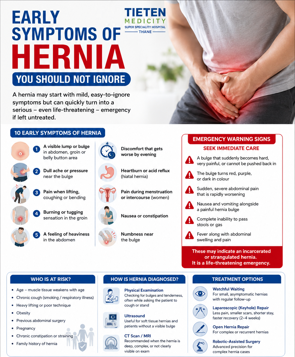 10 Early Hernia Symptoms & Warning Signs